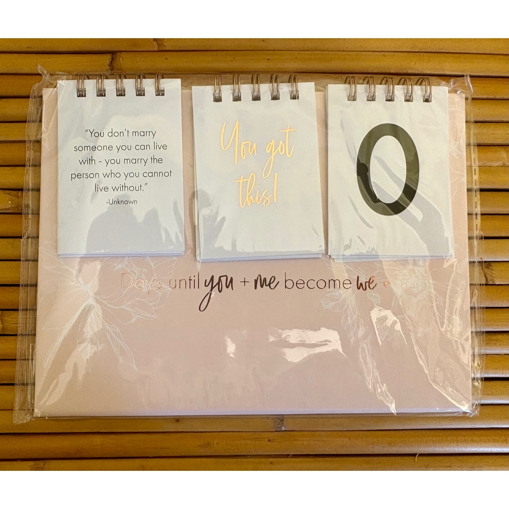 Miss to Mrs Wedding Planner Bundle Organizer Countdown Calendar Diamond Pens